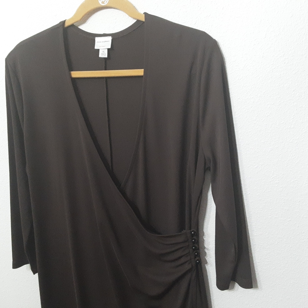ISAAC MIZAHI for Target brown dress size xl
